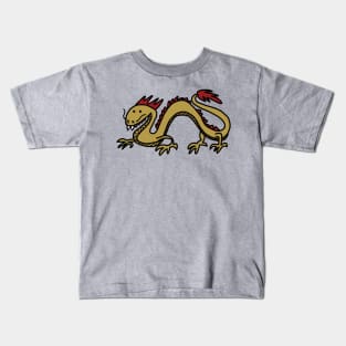 Dragon in Gold and Red Kids T-Shirt